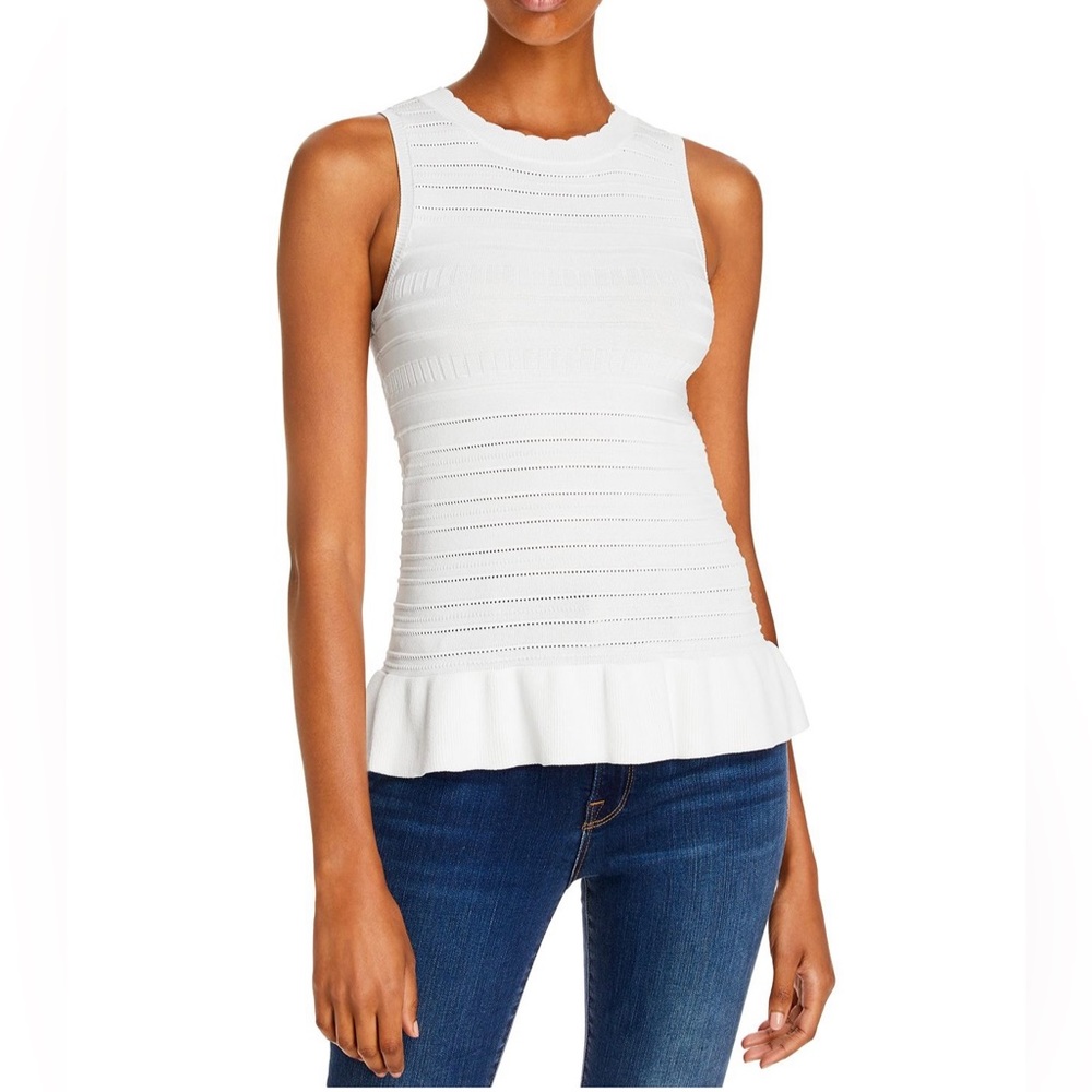Aqua Sleeveless Knit Top